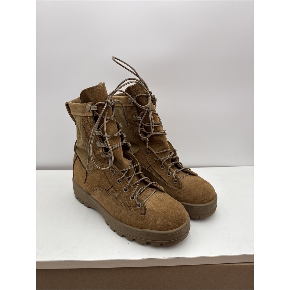 McRae Goretex Suede Coyote Brown Combat Military Army Flight Boots Vibram 5 R